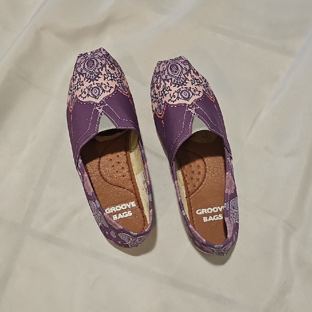 Groove Bags Purple Flats